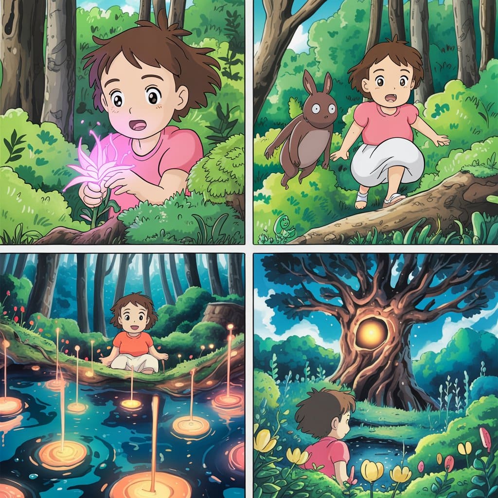 Ghibli-style characters and animals - 4oimg AI generation